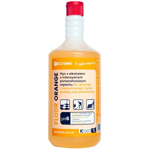 Eco Shine Floor Orange 1L – profesjonalny płyn do mycia podłóg z alkoholem