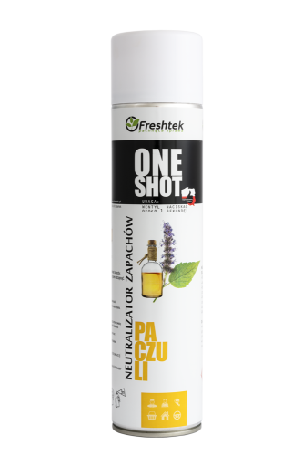 FRESHTEK  neutralizator /odświeżacz powietrza ONE SHOT PACZULI 600 ml